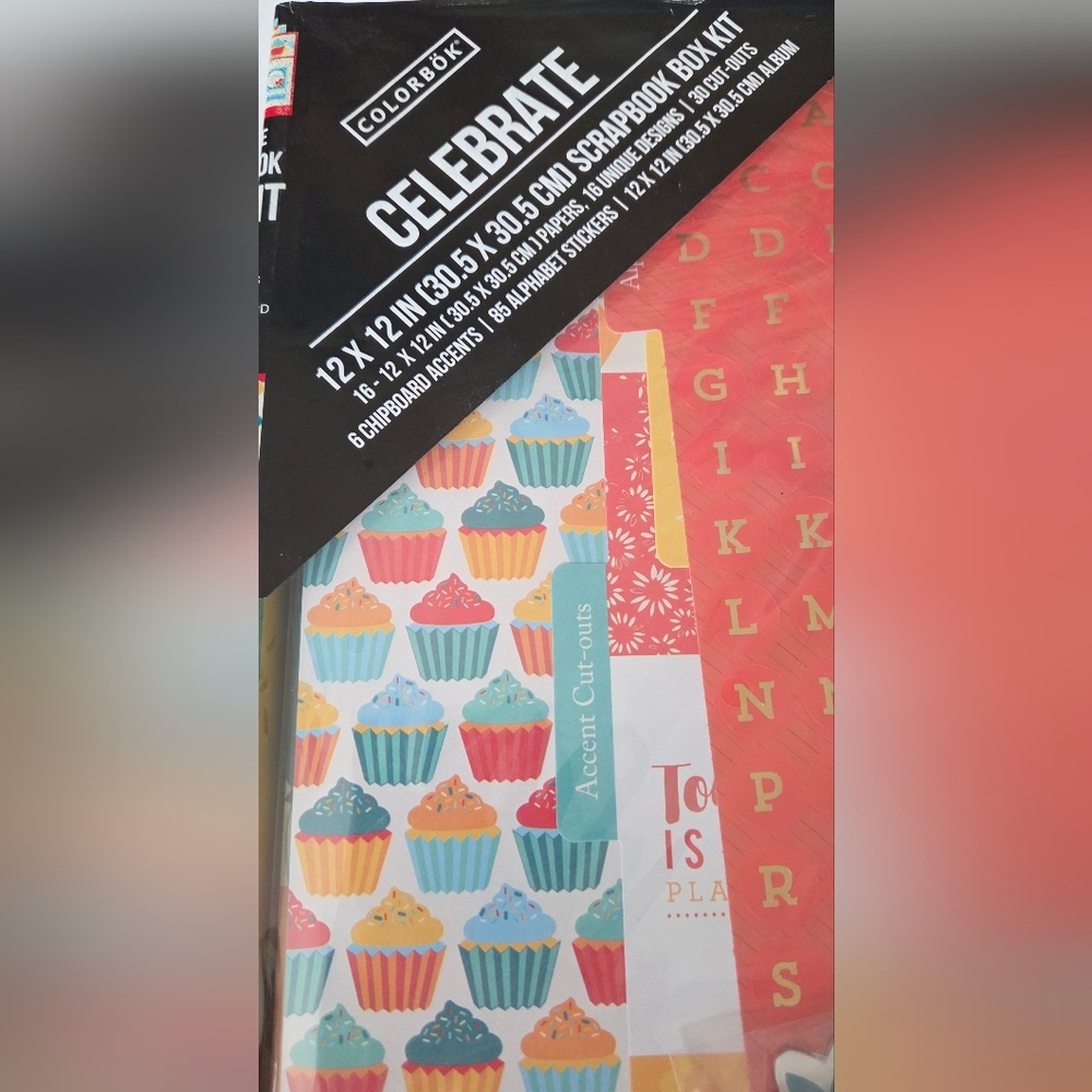 American Crafts Scrapbook Box Birthday Kit NIB - Picture 7 of 11